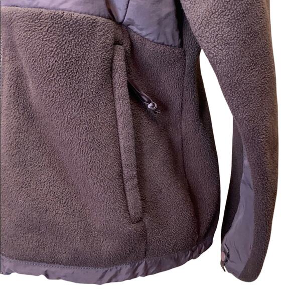 The North Face Polartec Brown Fleece Zip Up Medium - Picture 9 of 11